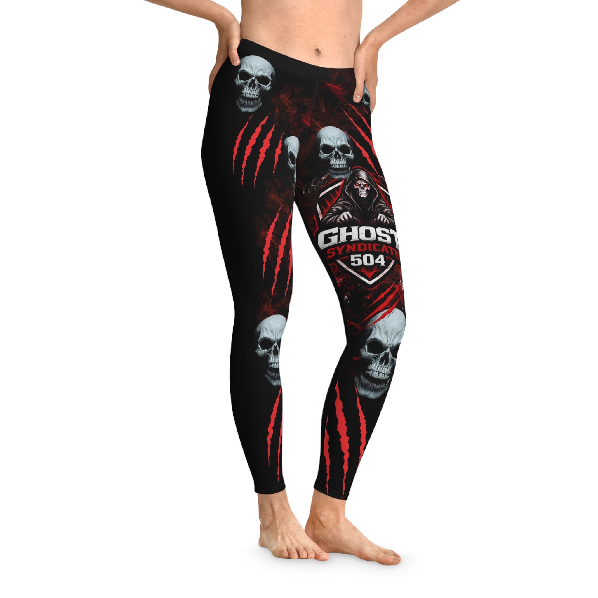 Skull Claw Leggings — Ghost Syndicate 504 Graphic Leggings