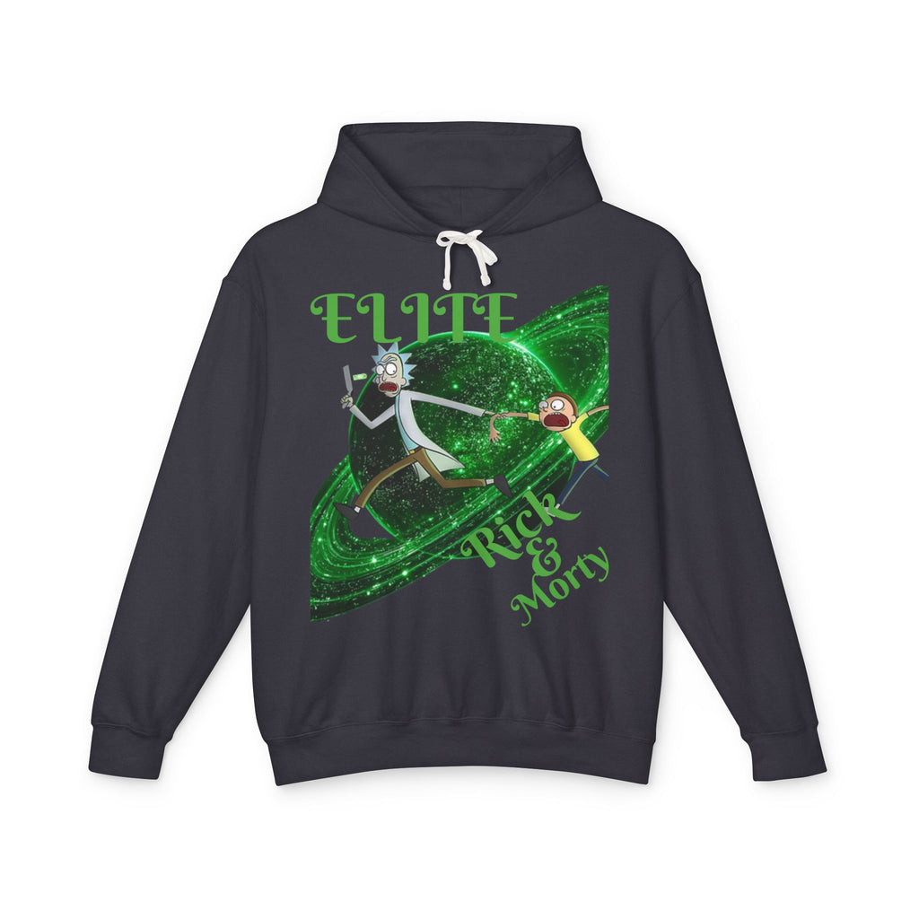 Rick and Morty Graphic Hoodie — Portal & UFO Sci‑Fi Pullover
