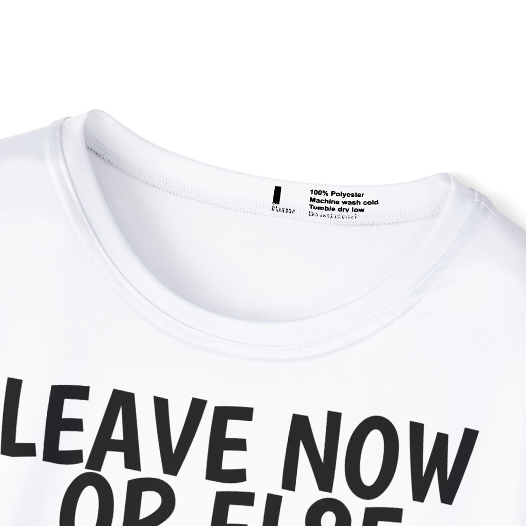 Ghost Syndicate 504 Men's Sports Jersey - 'Leave Now or Else' Graphic