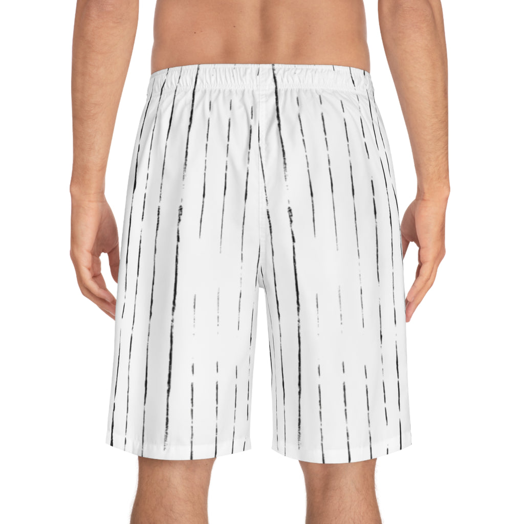 Skull Stripe Board Shorts — Ghost Syndicate